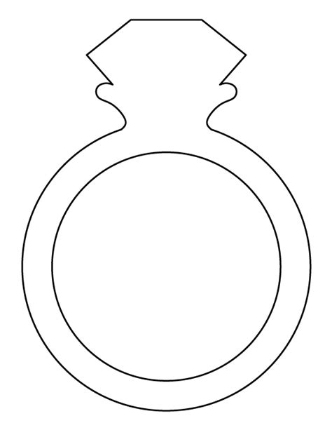 printable diamond ring template