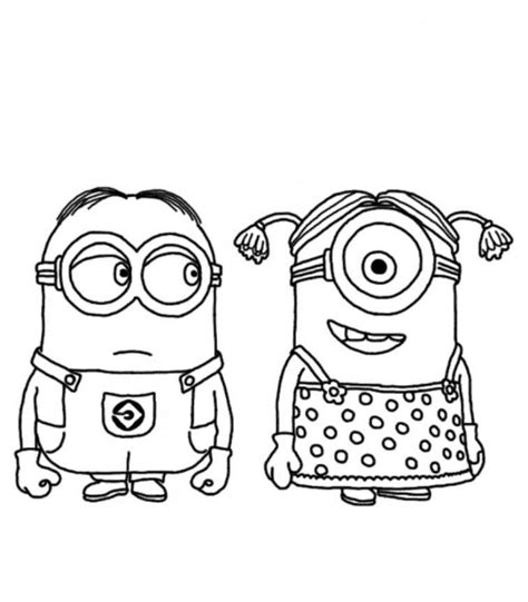 minions coloring pages getcoloringpagescom