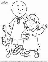 Caillou Coloring Fun Library Own Many Print Book Other Make sketch template