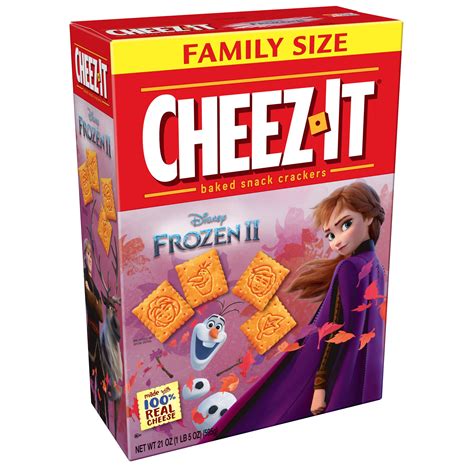 cheez  baked snack cheese crackers original family size  oz