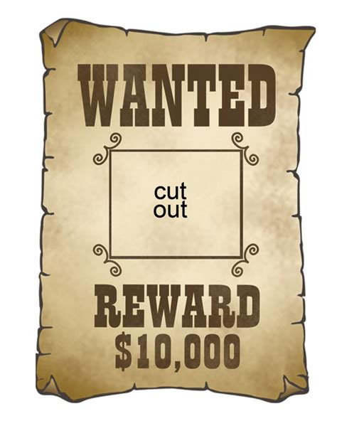 clip art wanted poster clipart