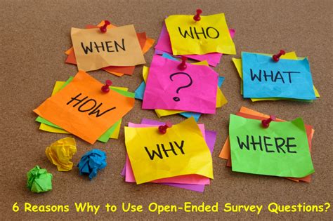 reasons   open ended survey questions  polls