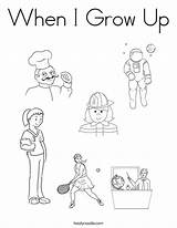 Coloring Grow When Occupations Pages Growing Noodle People Print Book Twisty Clipart sketch template