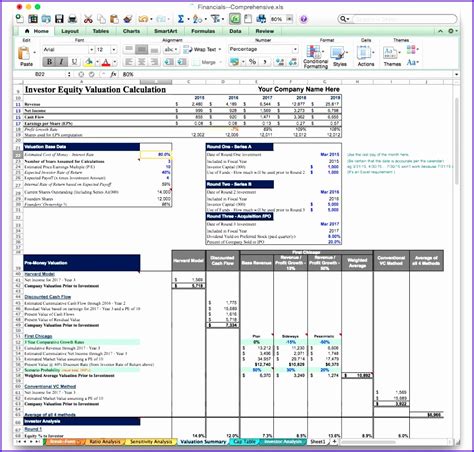 business plan template  excel excel templates