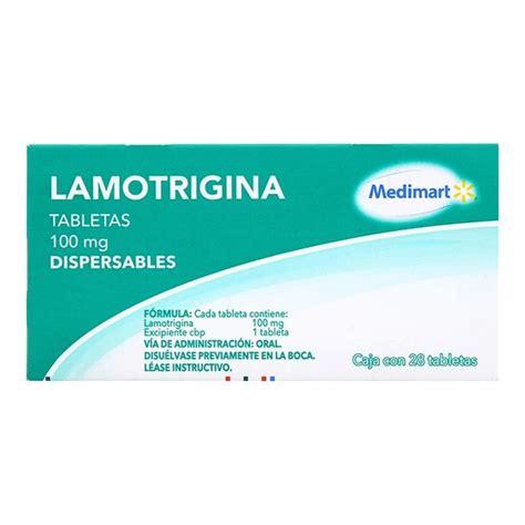 lamotrigina medimart 100 mg 28 tabletas dispersables walmart