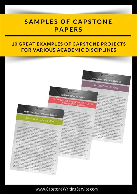 great examples  capstone projects   academic disciplin
