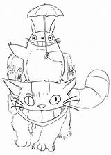 Ghibli Totoro Coloring Pages Studio Drawing Coloringpagesfortoddlers Sketches Anime Adult sketch template