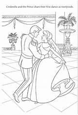 Cinderella Coloring Disney Princess Wedding Pages Prince Dancing Dresses Princesses Snow Choose Board Book Epic Post sketch template