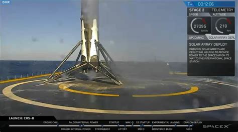 spacex  history successfully lands reusable rocket  drone ship    time techspot