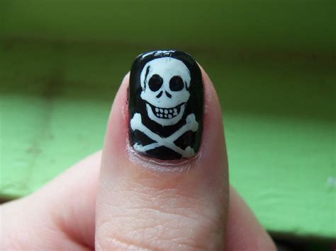 megs manicures pirate nail arrr