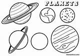 Coloring Planet Pages Planets Space Sheet Different sketch template