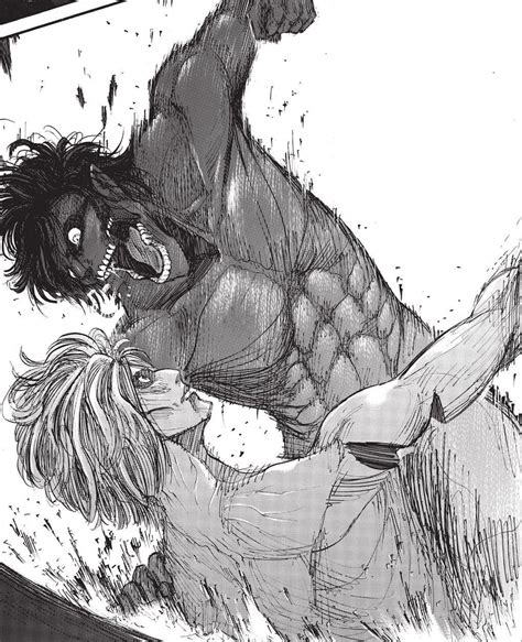 Eren Fights The Female Titan Anime Character Drawing Attack On Titan