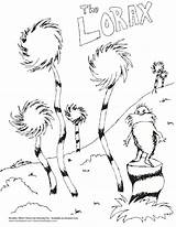 Coloring Lorax Pages Dr Choose Board Colouring sketch template