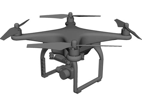 dji phantom  drone cad model dcadbrowser