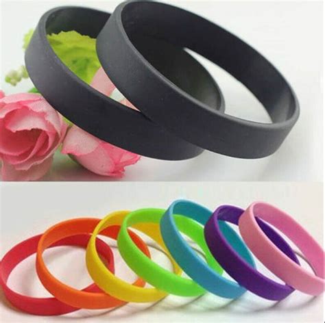 silicone rubber elasticity wristband bracelet cuff wrist band etsy