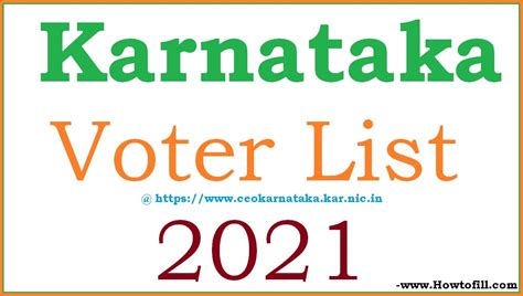 ceokarnatakakarnicin  ceo karnataka voter list