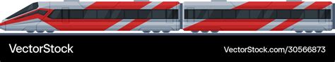 modern high speed train side view public vector image
