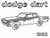 Dodge Coloring Car Dart Pages 1962 sketch template