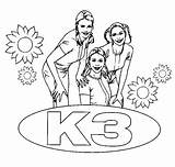 K3 Kleurplaten Kleuren Kathleen Kristel sketch template
