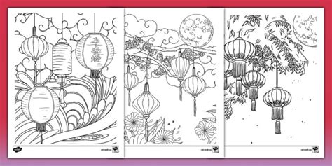 mid autumn festival mindfulness coloring sheets twinkl