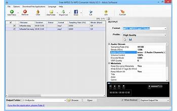 Free MPEG To MP3 Converter screenshot #0