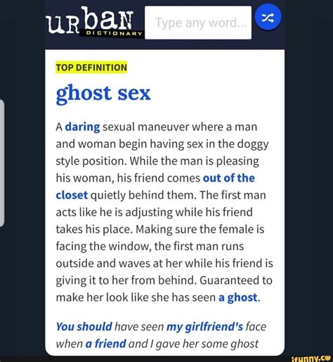 Ghost Sex A Daring Sexual Maneuver Where A Man And Woman