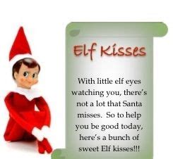 elf   shelf poem attach  baggie  hershey kisses