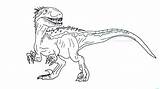 Indoraptor Coloring Pages Printable Scary Jurassic Categories sketch template