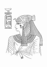 Egyptian Coloring Woman Pages Women Egypt Ancient Edupics Printable Large sketch template