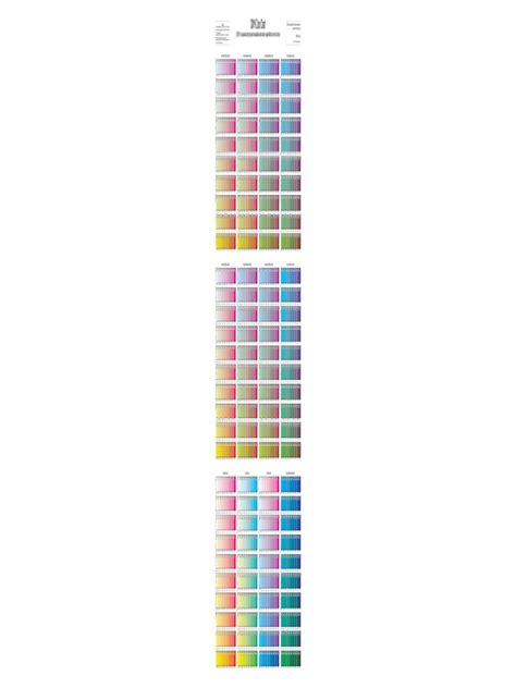 cmyk color chart template fillable printable  forms handypdf