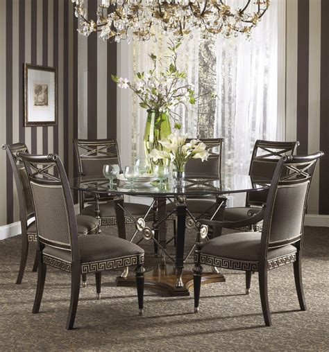 awesome luxury gray wrought iron dining table base mixed  glass counter top formal dining