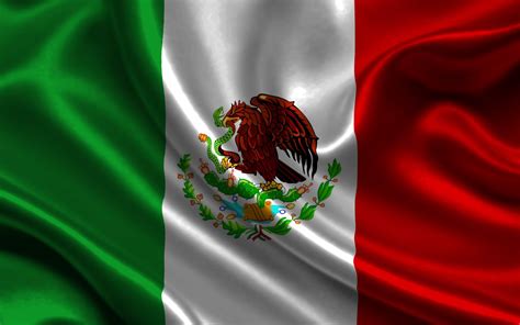 herunterladen hintergrundbild mexikanische flagge  seide flagge