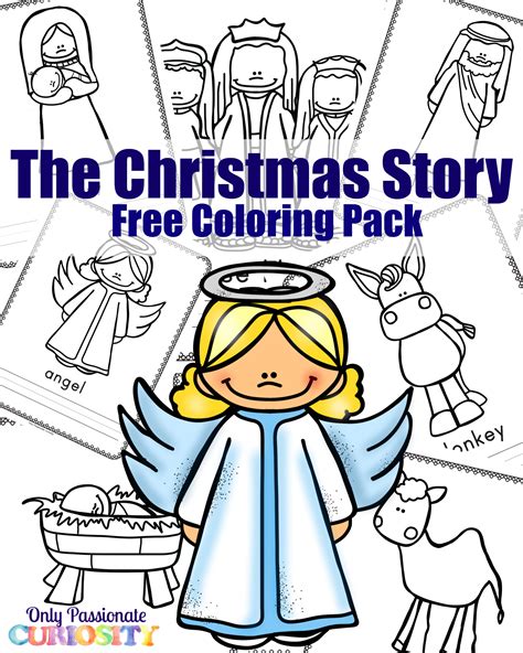 christmas story coloring pack  passionate curiosity