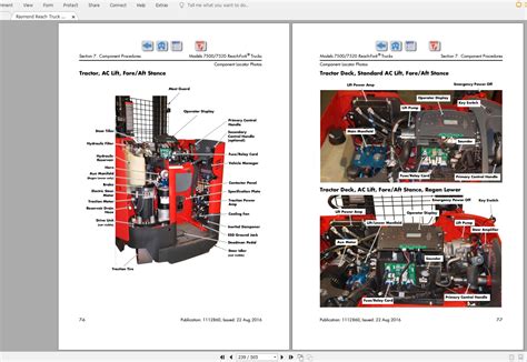 raymond reach truck   maintenance parts manual electrical schematic