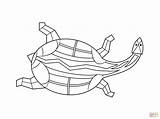 Aboriginal Colorare Disegni Supercoloring Aborigène Tortue Turtles Dreamtime Designlooter sketch template
