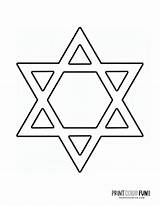Jewish Hanukkah Chanukah Printcolorfun sketch template