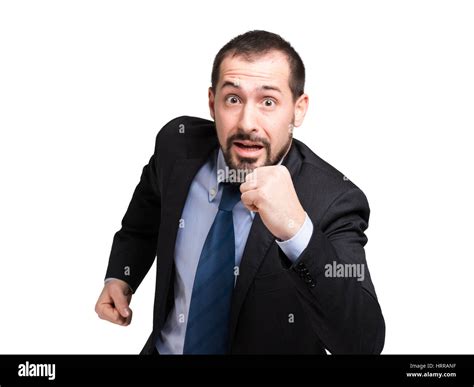 man running scared  res stock photography  images alamy