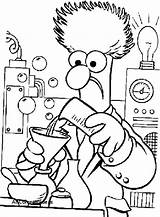Scientist Mad Science Lab Drawing Coloring Pages Getdrawings sketch template