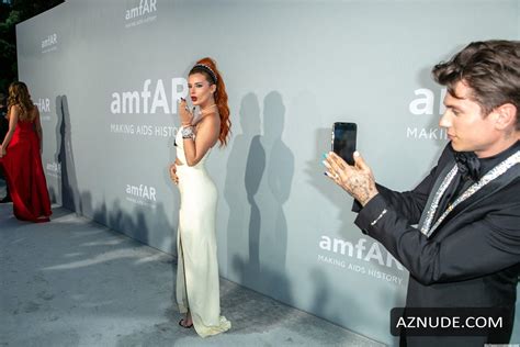 bella thorne sexy poses at the 27th amfar gala in cannes france aznude