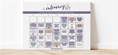 30 Day Intimacy Challenge For Marriage Ultimate Intimacy