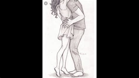 How To Draw Couple Romantic Pencil Sketch Easy Drawing