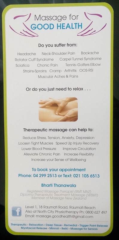 Massage For Good Health Remedial Massage Services