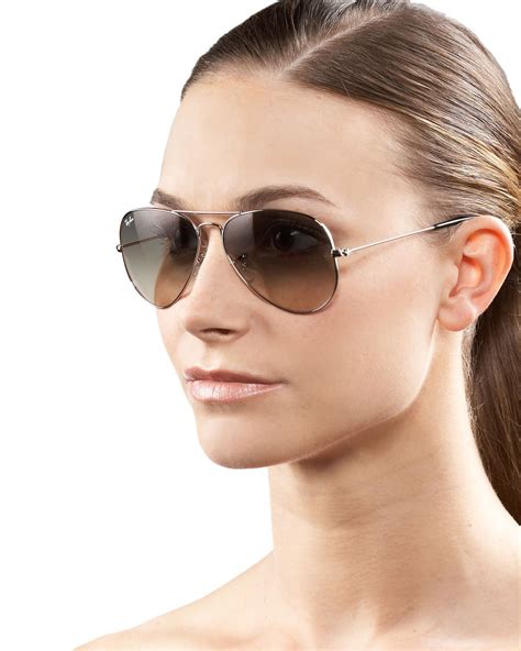 ray ban classic aviator sunglasses  brown lyst