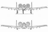 Thunderbolt A10 Warthog Fairchild 10a Blueprint Blueprints Attendibili Trittici Realizzare Cerco Avion Engineers Baronerosso sketch template