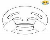 Emoji Crying Laughing sketch template