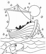 Jesus Coloring Calms Storm Boat Pages Sea Galilee His Bible Color Vbs School Boats Getcolorings Followers Sheet Crossed Being Printable sketch template