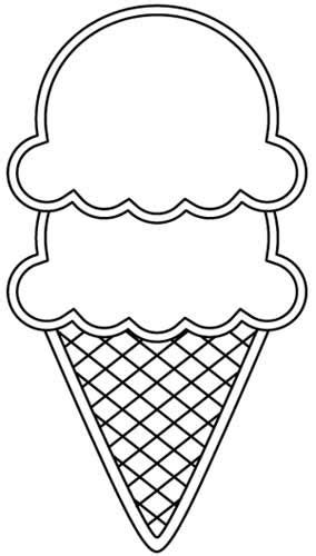 scoops ice cream coloring page