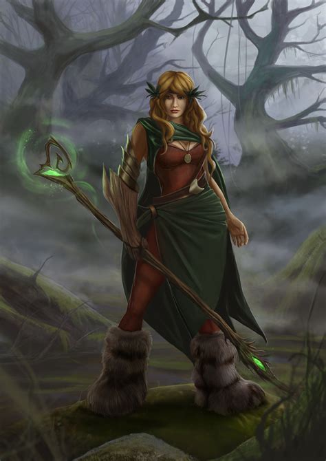 artstation druid female