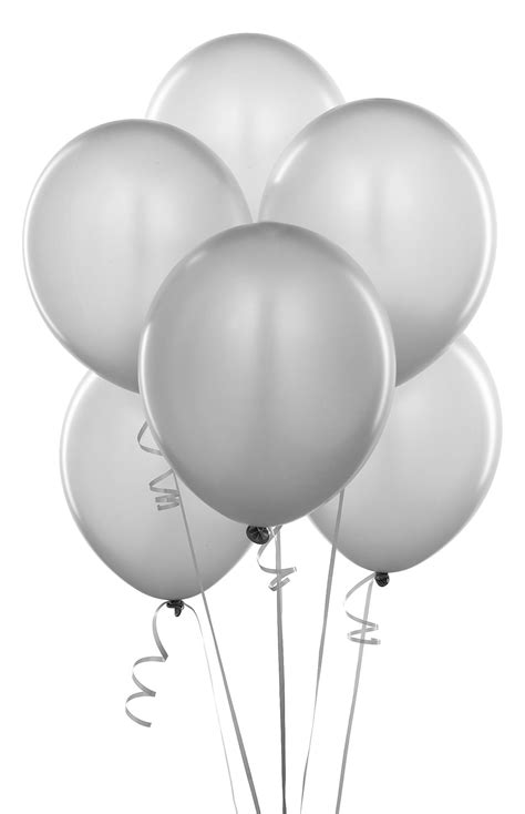pcs  metallic silver balloons party decoration birthday