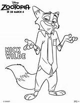 Zootopia Wilde Zootopie Zootropolis Coloriages Getdrawings sketch template